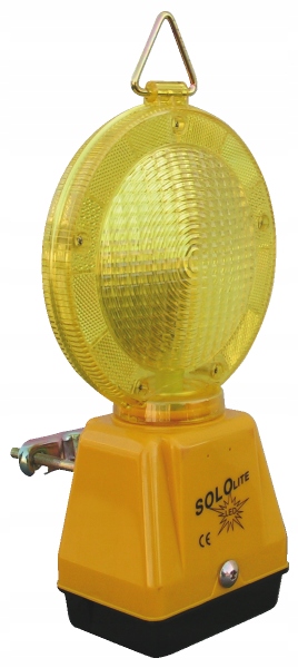 Lampa drogowa SOLOlite LED - żółta, dwukierunkowa