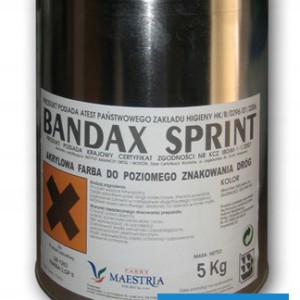 Farba drogowa niebieska BANDAX 3L/5kg Maestria