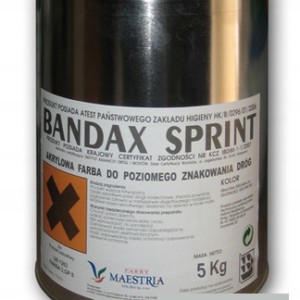 Farba drogowa szara BANDAX 3L/5kg Maestria