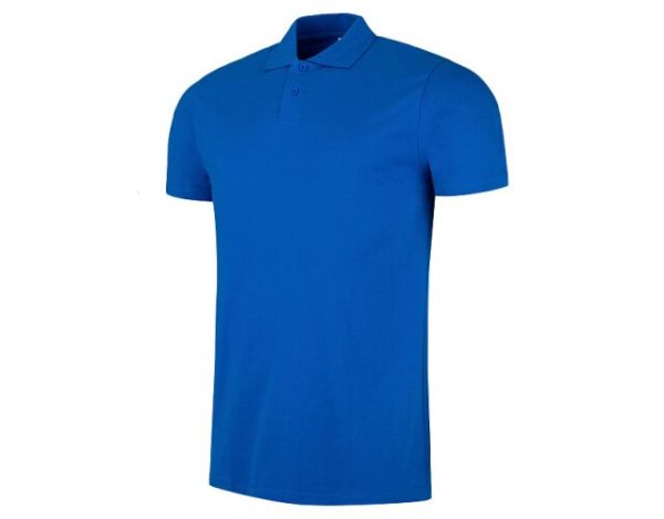 Męska koszulka polo Single Jersey gładka dzianina niebieska royal
