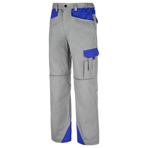 Spodnie robocze Primo do pasa szaro-niebieskie