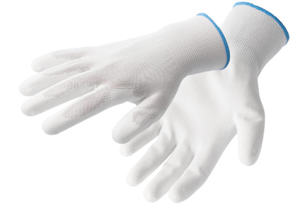 NAGOLD rękawice ochronne powlekane poliuretanem białe 7 (12 par/op.)