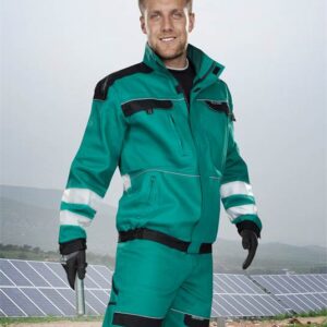 Bluza robocza z pasami odblaskowymi ARDON®COOL TREND zielono-czarna