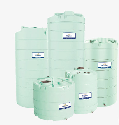 AgriMaster S®  Jednopłaszczowy zbiornik pojemność 9 000l z zaworem kulowym 2“ na dole zbiornika, kolor transparentny zielony